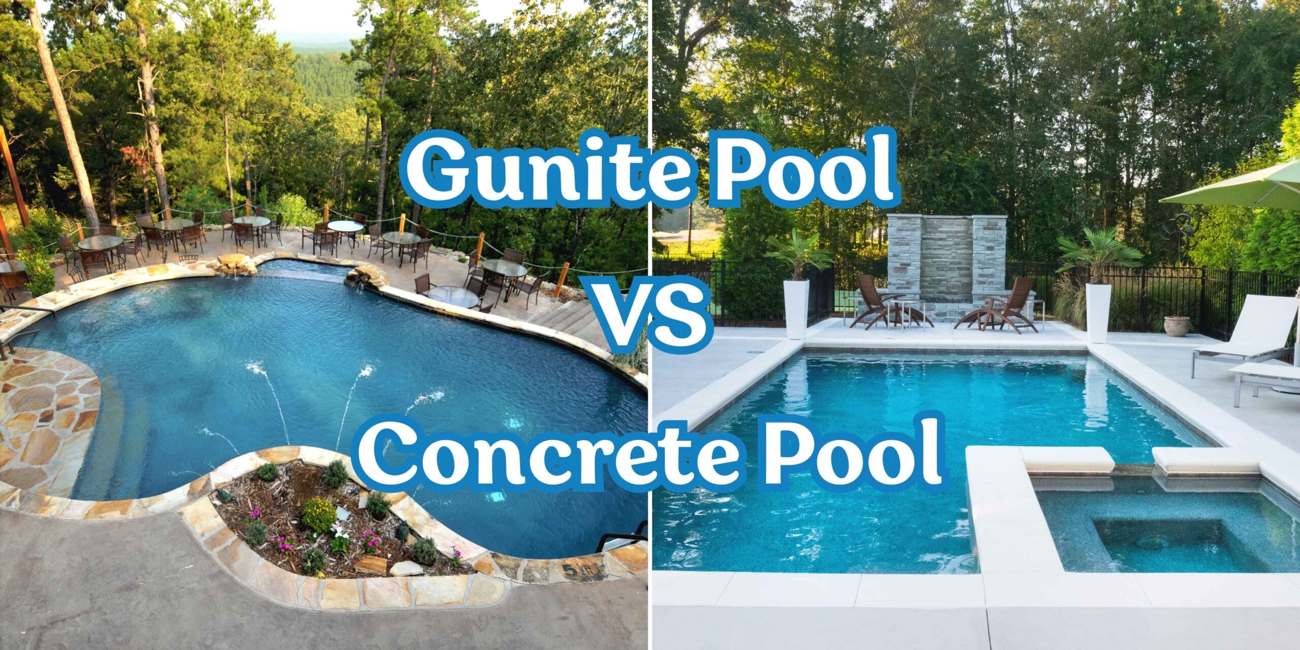 Gunite vs Concrete Pools